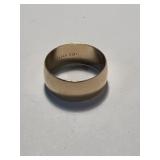 14K Gold Cigar Band Ring 4.2 Grams Size 5.5 14K Gold Cigar Band Ring 4.2 Grams Size 5.5