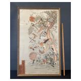 Early 20th Century Silk Hand Embroidered Artwork Early 20th Century Silk Hand Embroidered Artwork