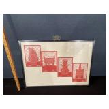 4 Framed Chinese Paper Cuttings Wall Art 4 Framed Chinese Paper Cuttings Wall Art
