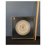 Antique Chinese Hand Embroidered Framed Textile Antique Chinese Hand Embroidered Framed Textile