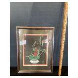 Pastel Drawing Chinese Red Water Lily Pastel Drawing Chinese Red Water Lily