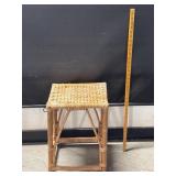 Small Cane & Bamboo Side Table Small Cane & Bamboo Side Table