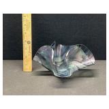 Vintage Handkerchief Iridescent Vase Vintage Handkerchief Iridescent Vase