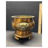 Antique Large Hand Made Brass Puja Kalash India Antique Large Hand Made Brass Puja Kalash India