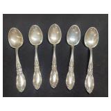 5 King Richard by Towle Sterling Spoons 6.8 Ozs 6" 5 King Richard by Towle Sterling Spoons 6.8 Ozs 6"