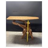 Vintage Folk Art Wood Ironing Board Step Stool