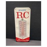 Vintage Metal Advertising Thermometer RC Cola
