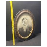 Antique Bubble Glass Frame Photo