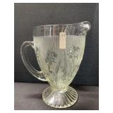 Vintage Herringbone & Iris Pitcher