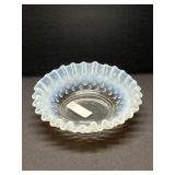 Vintage Fenton Hobnail Ruffled Candy Dish