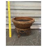 Small Terra Cotta Planter on Stand