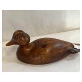 Vintage Hand Carved Golden Eye Duck