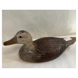 Vintage  Hand Carved Wood Duck