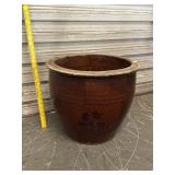 Large Ceramic Brown Planter