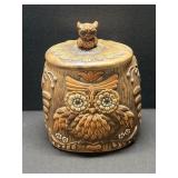 Vintage Leffton Owl Cookie Jar NICE Condition!