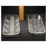 2 Coin Dot Relish Dishes