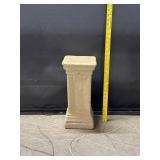 Tall Heavy Granite Glazed Pedestal 16"