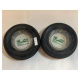 2 Vintage Kelly Springfield Tires Ashtrays