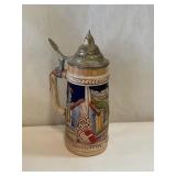 Vintage German Lidded Beer Stein