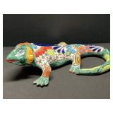 Vintage Mexican Terracotta Iguana 16" Long