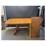 Vintage Winners Only Oak Pedestal Table