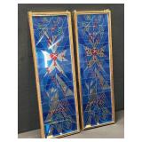 2  Religous Blue Suncatchers