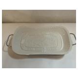 Vintage Godinger Bread Plate W/ Silver Holder