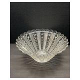 Vintage Mayflower Indiana Bubble Glass Fruit Bowl