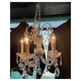 Vinate Diamond Cut Crystal Prism Chandelier