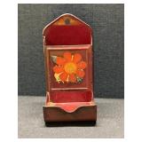 Vintage Metal Wall Match Holder