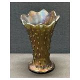 Vintage Northwood Carvinal Glass Tree Trunk Vase