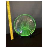 Vintage Hazel Atlas Uranium Vaseline Divided Dish