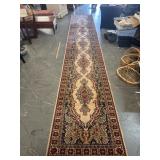 Vintage 100% Wool Rug 20 Ft Long