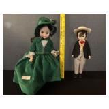 Vintage Rhett & Scarlett Madame Alexander Dolls