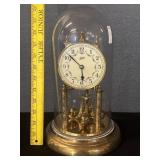 Schatz German Porcelain Glass Dome Clock