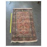 Vintage Hand Knotted Kashmiri Wool Rug India