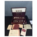 1953 Set Nobility Plate Flatware In Box Caprice