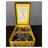 Vintage First Aid Metal Wall Box Full Of Tools
