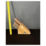 Chicago Cutlery Knife Set In Wood Block