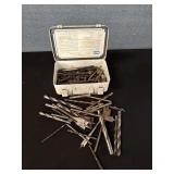 Vintage First Aid Kit Full Over 60 Drill Bits