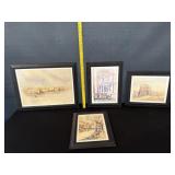 4 Spencer Tart Signed Framed Prints