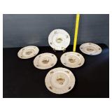 5 Vintage Bernadotte Fish Plates Chezch