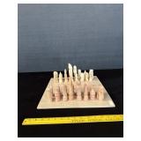 Vintage Marble Chess Set W/ Pieces