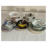 5 Vintage Cup & Saucer Sets