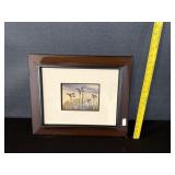 Artist Signed Framed Mallard Ducks Oil Painting