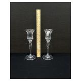 2 Mikasa Traviata Gold Crystal Candle Stick