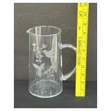 Vintage Hummingbird Water Pitcher