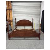 Cherry Wood King Size 4 Poster Bed