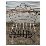 Wrought Iron Patio Bench