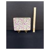 English Chinz Porcelain Tidbit Tray